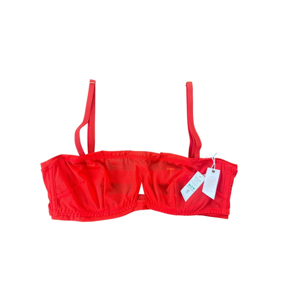 We Are HAH Wired Bra Blood Orange Mesh Underwire 30-38D 62300 NWT